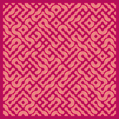 Color truchet tiling connections illustration