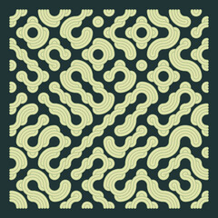 Color truchet tiling connections illustration