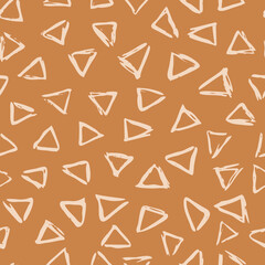 Vector Seamless Hand Drawn Scribble Pattern. Minimal Artistic Sketch Endless Print.