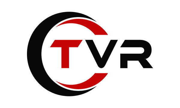 TVR three letter swoosh logo design vector template | monogram logo | abstract logo | wordmark logo | letter mark logo | business logo | brand logo | flat logo | minimalist logo | text | word | symbol