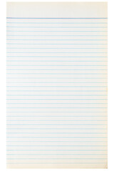 Obraz premium Real notebook paper isolated on white background. Back to school concept.