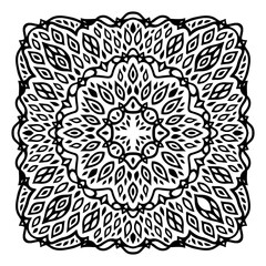 Clip art with isolated black tribal single pattern