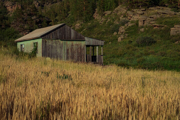 old forgotten house in the mountains