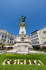 Fototapeta na wymiar Monumento a Joaquim Antonio de Aguiar em Coimbra