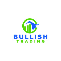 Business and Finance Logo with the Bull as the Symbol