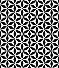 Seamless vector geometric pattern with  abstract floral 