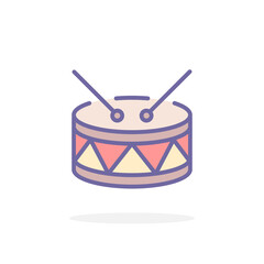 Drum icon in filled outline style.