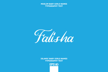 Muslim Female Name Typescript Design Falisha