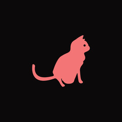  Cat animal vector logo template 