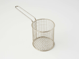 Obraz premium sieve for boiling noodles isolated on white background