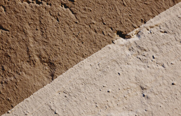 Surface in two shades of brown.