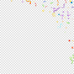 ribbon serpentine tinsel red spiral color curly