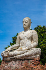 Fototapeta premium The Buddha statue in Wat Worachettharam, which means 