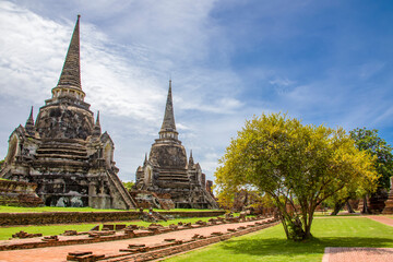 Fototapeta premium The Prang in Wat Phra Si Sanphet, which means 