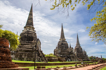 Fototapeta premium The Prang in Wat Phra Si Sanphet, which means 