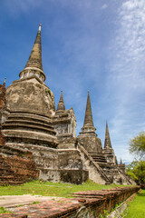 Fototapeta premium The Prang in Wat Phra Si Sanphet, which means 