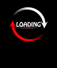 Loading Typography T-shirt Design
