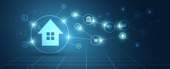 casa, informatica, connessioni, domotica