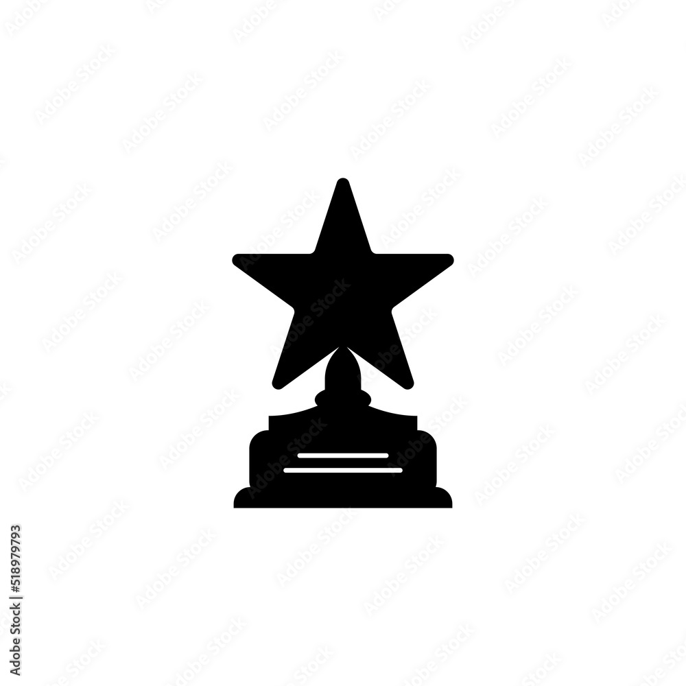 Canvas Prints Trophy icon logo vector