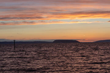 Sunset over the Puget Sound