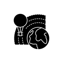 Aerology line icon. Isolated vector element.