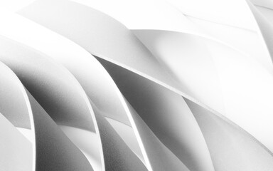 Close-up of wavy shapes. Abstract