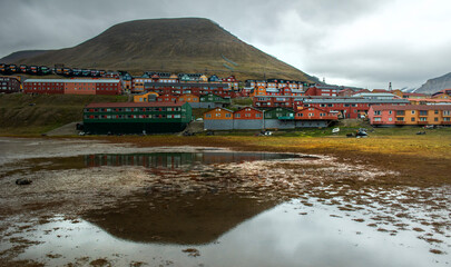 Longyearbyen town, Svalbard island, Norway