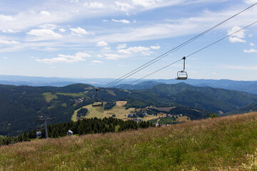 Summer Slovak Mountain Great Fatra, Velka Fatra, peaks Nova Hola (1361 m) and Zvolen (1403 m), views from them, Slovakia © Kajano