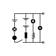 Electrology olor line icon. Pictogram for web page, mobile app, promo.