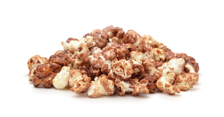 Heap of popcorn isolated.