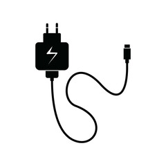 mobile phone charger icon vector design template illustration