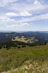 Summer Slovak Mountain Great Fatra, Velka Fatra, peaks Nova Hola (1361 m) and Zvolen (1403 m), views from them, Slovakia © Kajano