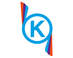 K abstract logo vector template © MdAtiqul