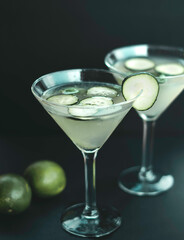 glass of martini