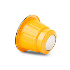 Coffee capsule isolated on white background