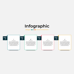 steps timeline infographic template design