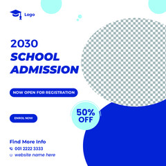 School admission social media post template 08