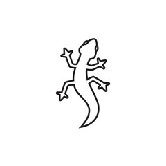 Fototapeta na wymiar animal vector lizard salamander gecko crocodile and reptiles icon, sign, symbol, logo, illustration, editable stroke, flat design style isolated on white linear