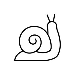 Snail icon vector, sign, symbol, logo, illustration, editable stroke, flat design style isolated on white linear