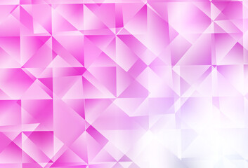 Light Pink vector polygonal template.