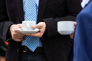 Kaffeepause bei Business Meeting