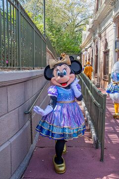 Minnie Mouse character at DIsney Magic Kingdom