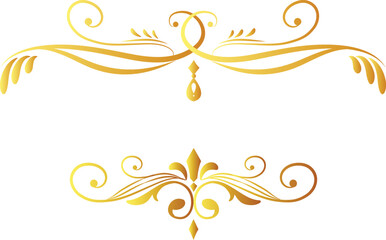 abstract golden design