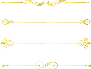 abstract golden frame design