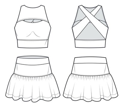 Ruffle Skirt