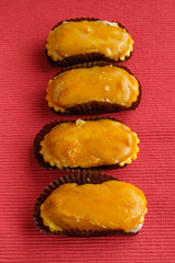 Carbayones, typical sweet from the city of Oviedo in Asturias.