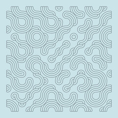 Color truchet tiling connections illustration