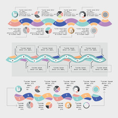 Set elements of infographics, vector illustration template