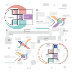Set elements of infographics, vector illustration template