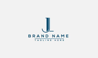 Logo design letter JL. Elegant modern. Vector template.